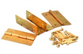 A30043 4 x 25mm Brass Hinges